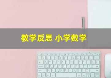 教学反思 小学数学